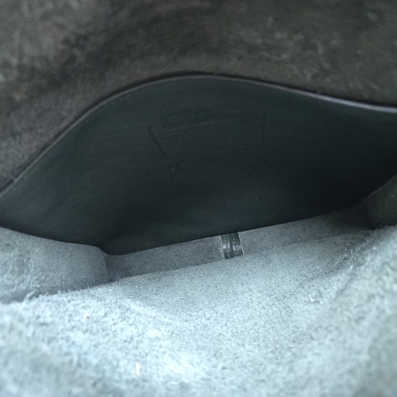 Vintage Coach Bottle Green Leather 5130 Willis Station Bag Top Handle - Picture 10 of 11